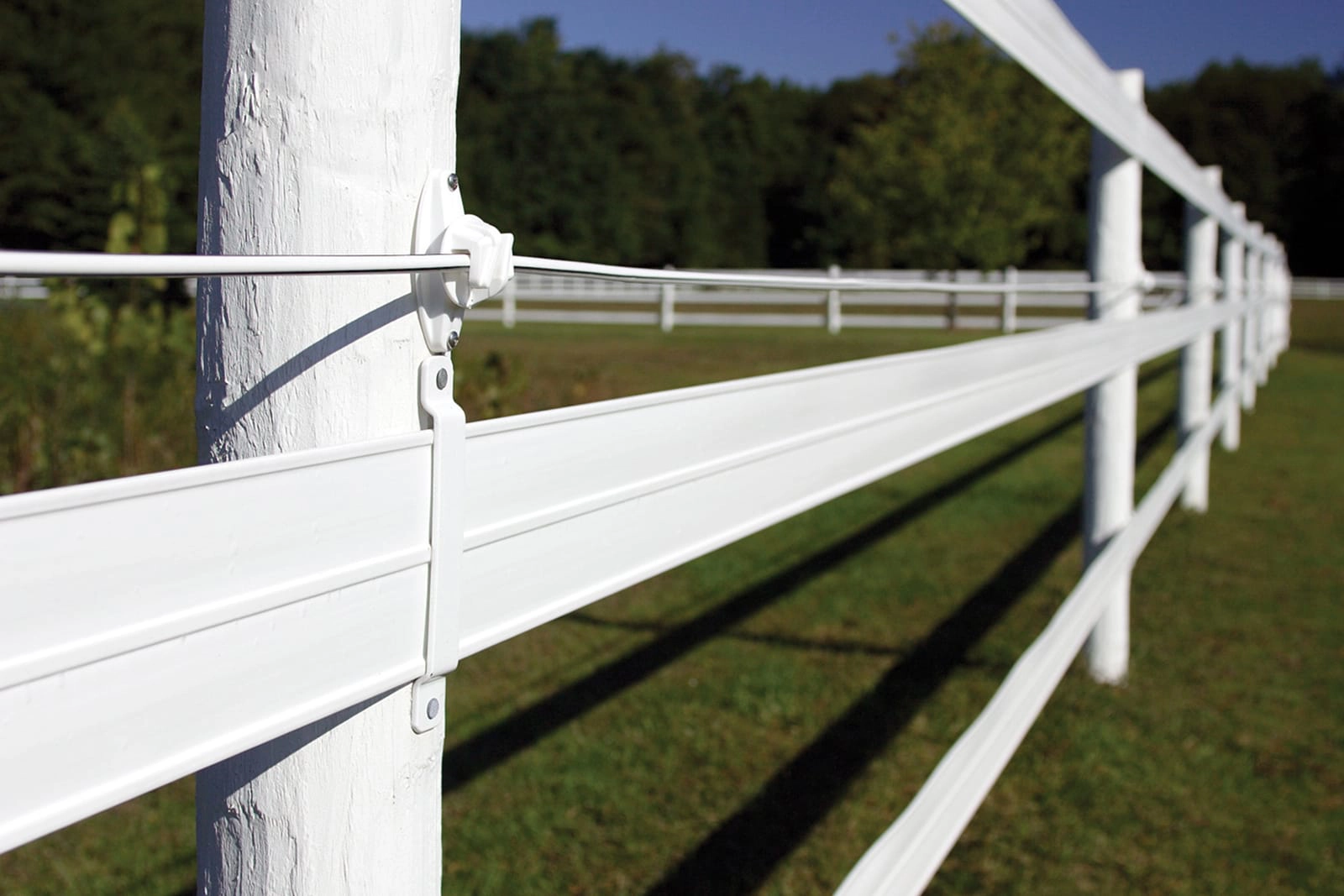 White painted fences - Stock and Noble