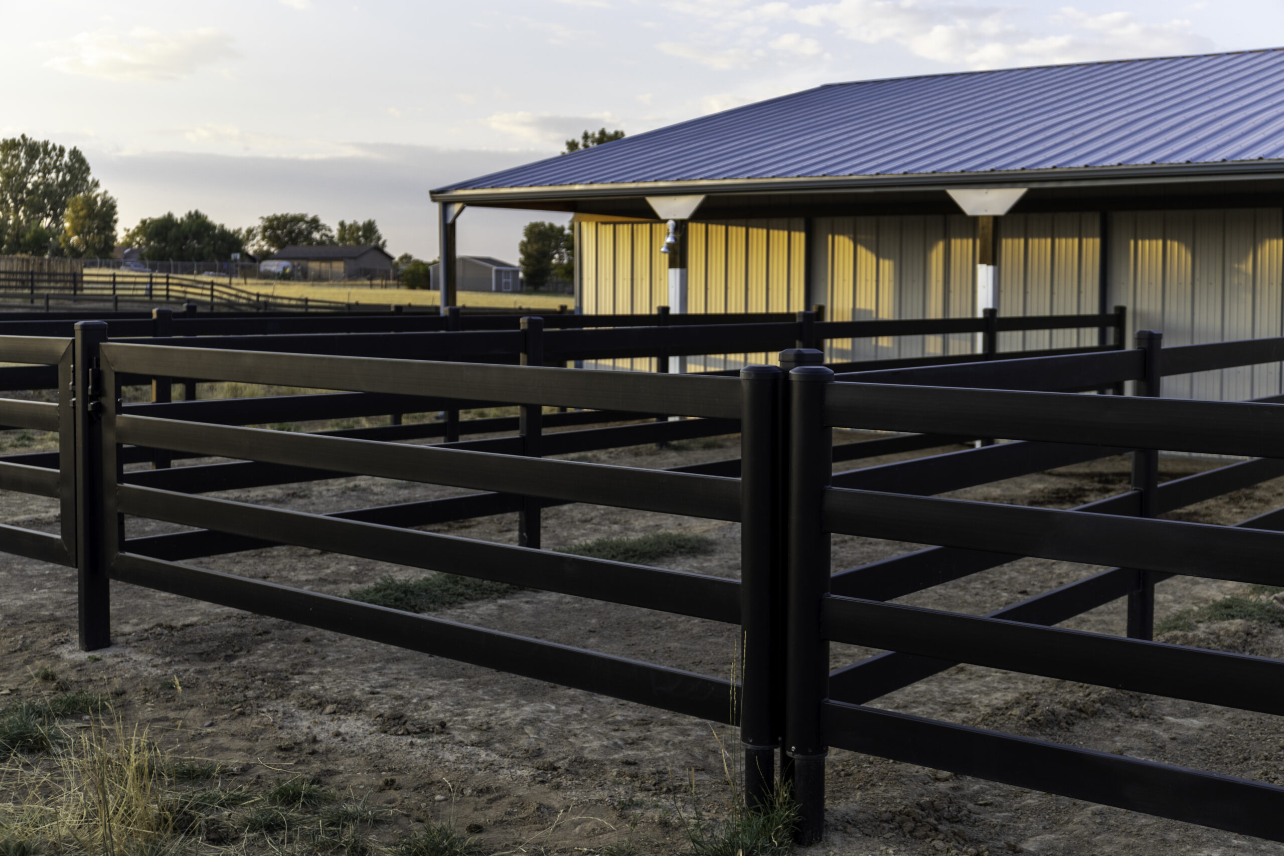 Steel fencing