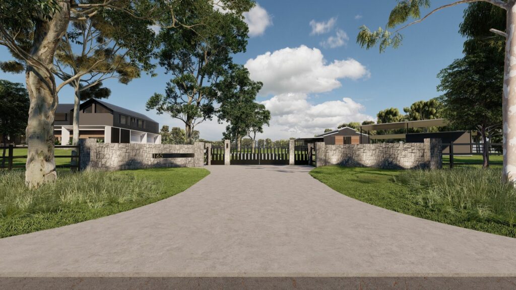 Fencing entryway