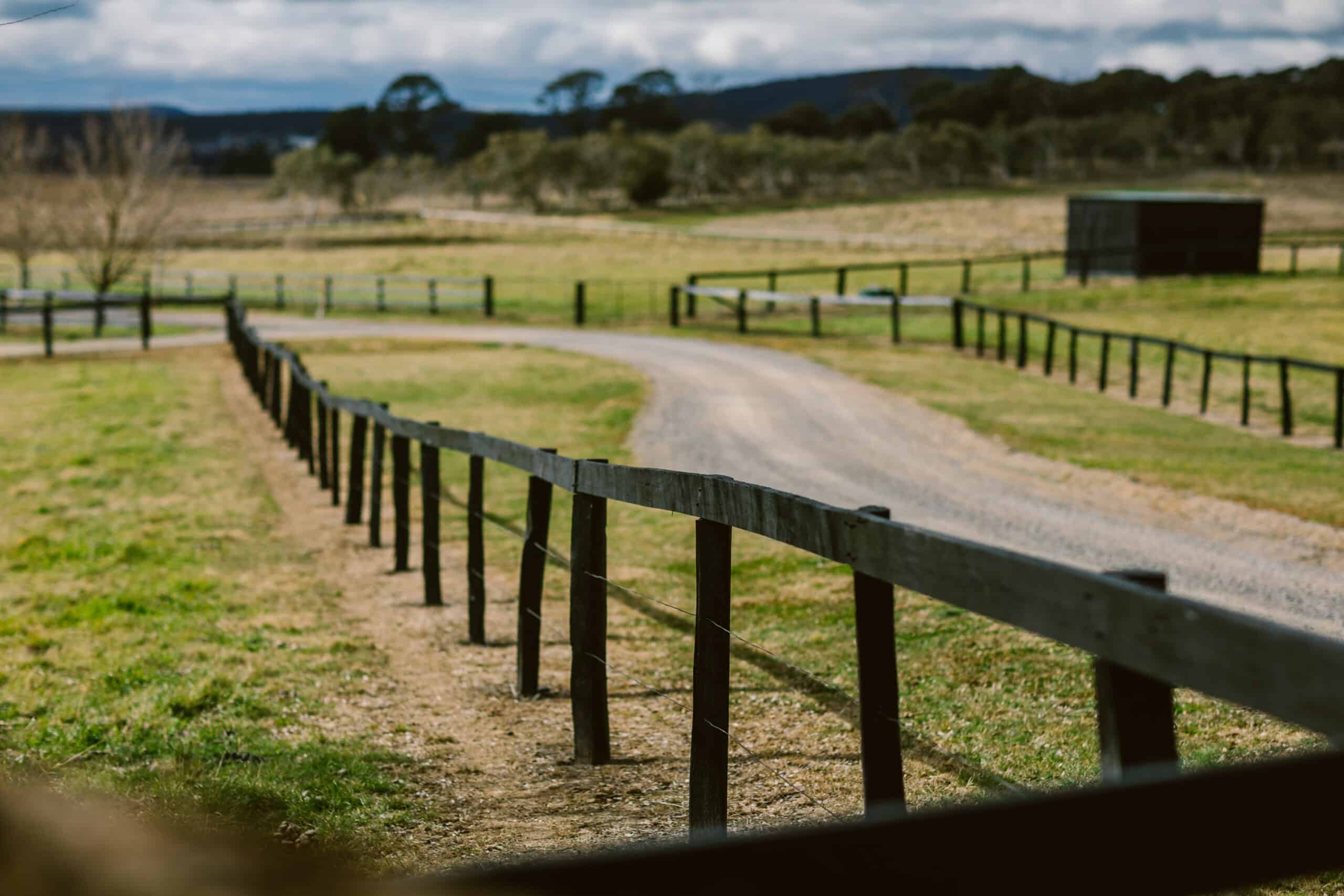 Timber post and rail