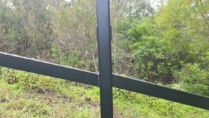 steel post and rail - visual step