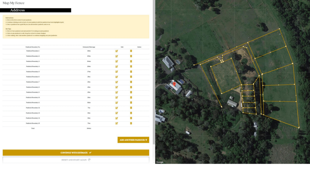 Map my fence - fence planning tool
