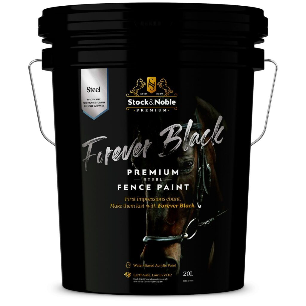 Forever black steel fence paint