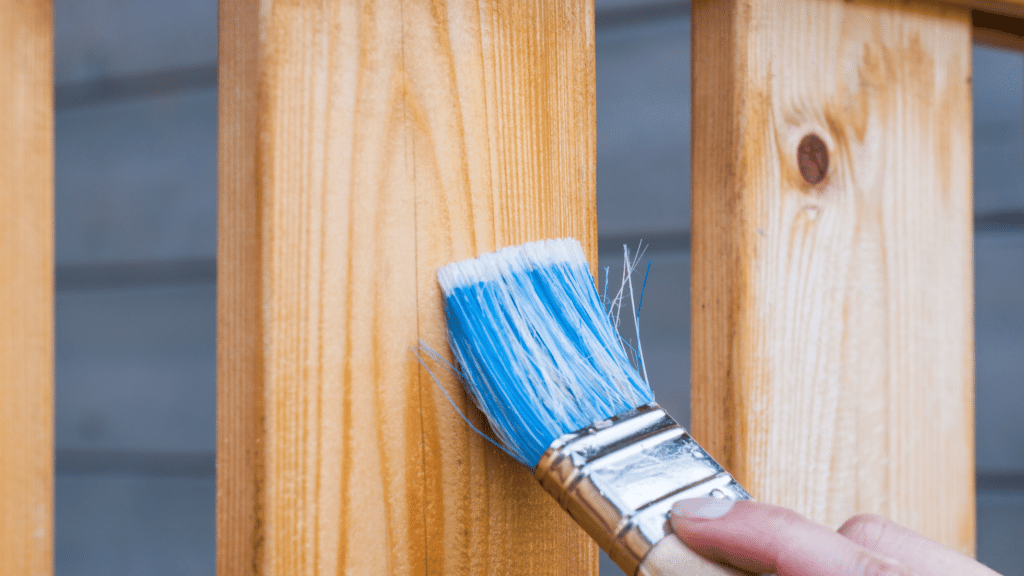 fence stain - how to apply