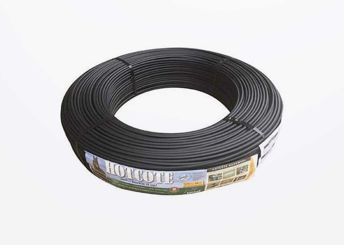 Horserail Hotcote Electric Plastic Coated Wire, 7mm x 400m, Black