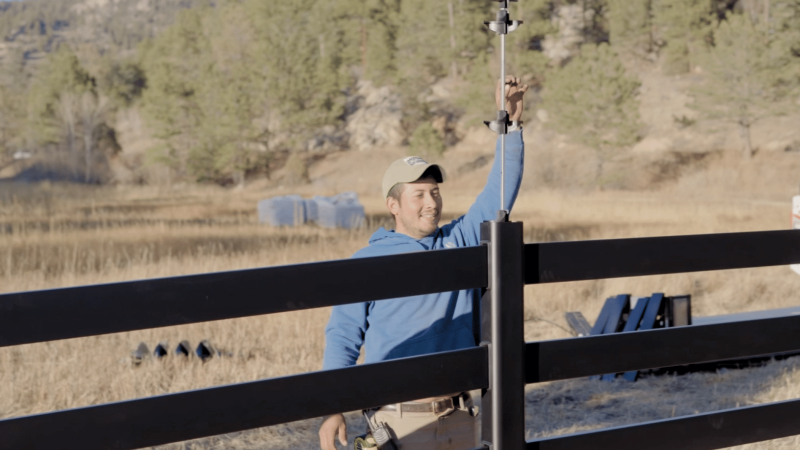 Stock and Noble Premium steel fence installation - how to install post and rail fence